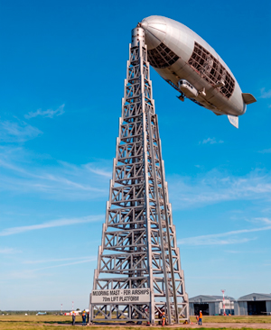 Mooring masts for lighter-than-air aircraft.
