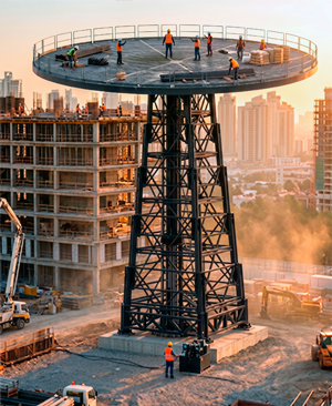 Construction of buildings and structures